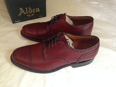 Alden 94242 Brown Calfskin Medallion Tip Blucher