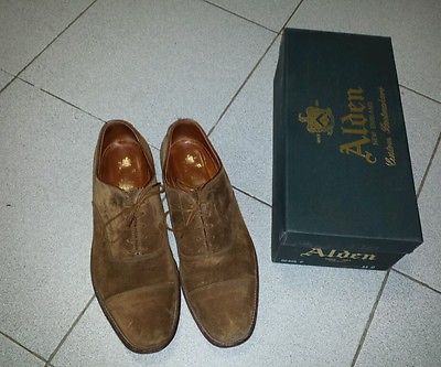 Alden 92401F Brown Suede Straight Tip Bal