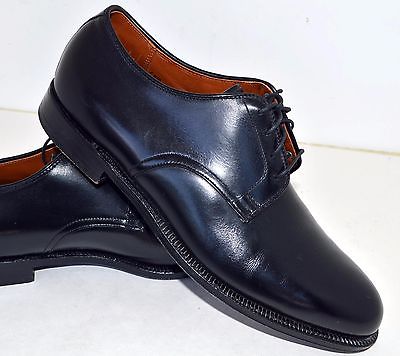 Alden 8247 Black Calfskin Nassau Plain Toe Blucher