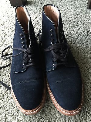 Alden 40794H Navy Suede Cap Toe Boot