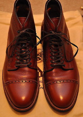 Alden 44927HC Cognac Alpine Grain Perforated Cap Toe Boot