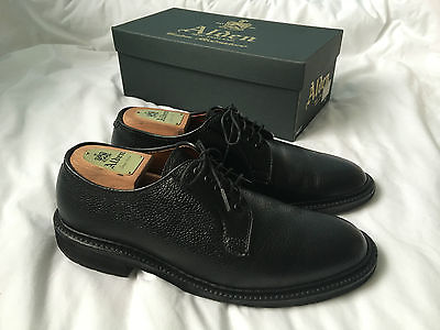 Alden 94307S Black Bison Plain Toe Blucher