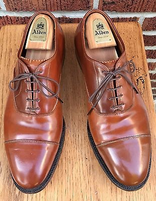 Alden 9064 Whiskey Shell Cordovan Plain Toe Bal