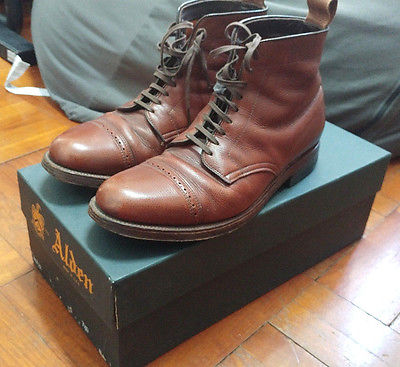 Alden 40722 Brown Alpine Grain Perforated Cap Toe Boot