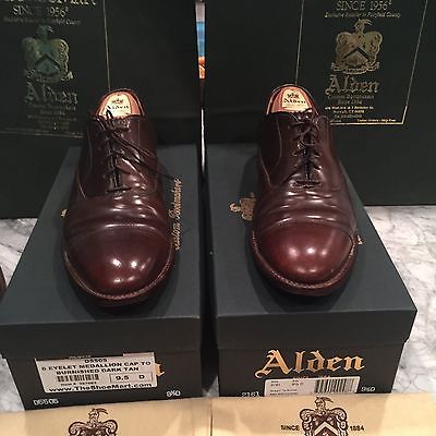 Alden 9074 Cigar Shell Cordovan Straight Tip Bal