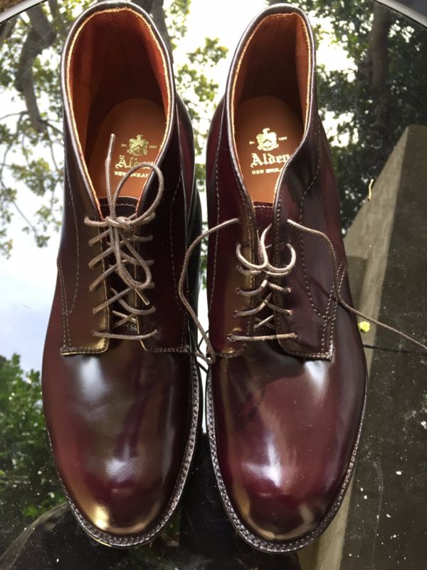 ALDEN 6アイレット　ミニタンカー　ブラウン　D9919C　8 1/2D Alden 8648 Color 8 Shell Cordovan 6 Eyelet Chukka | Alden