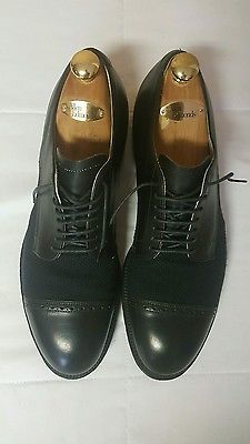 Alden 55851 Black Calfskin Perforated Straight Tip Blucher