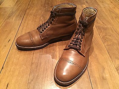Alden D3907H Natural Chromexcel Perforated Cap Toe Boot