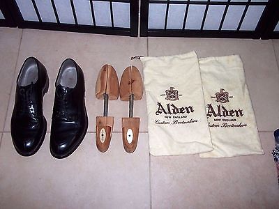 Alden 5433 Black Calfskin Straight Tip Blucher