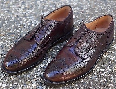 Alden 2096 Color 8 Shell Cordovan (Scotch Grain) Short Wing Tip Blucher