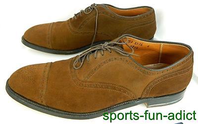 Alden 9856 Brown Suede Medallion Tip Bal