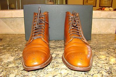 Alden 45352 Burnished Tan Calfskin Medallion Tip Boot