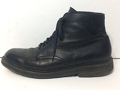 Alden 86064H Black Scotch Grain Plain Toe Boot