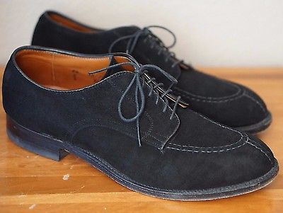 Alden 54002 Black Suede Norwegian Front Blucher