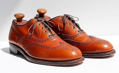 Alden 424 Burnished Tan Calfskin Wing Tip Bal