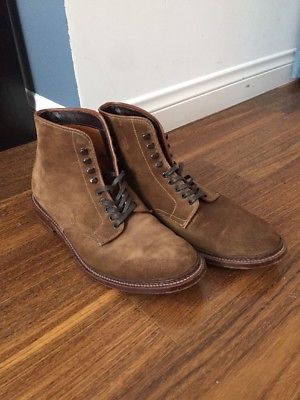 Alden 45176HF Snuff Suede Plain Toe Boot