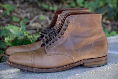 Alden D3907H Natural Chromexcel Perforated Cap Toe Boot