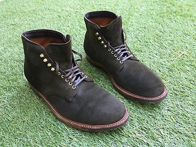 Alden D4821HC Hunting Green Reverse Chamois Plain Toe Boot