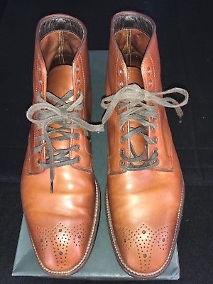 Alden 45352 Burnished Tan Calfskin Medallion Tip Boot