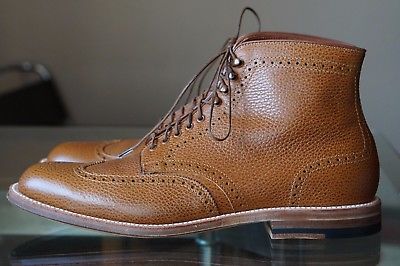 Alden D6807H Tan Country Calf Wing Tip Boot