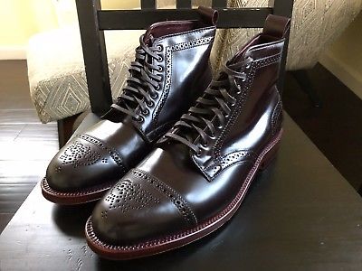 Alden D6812H Color 8 Shell Cordovan Medallion Cap Toe Boot