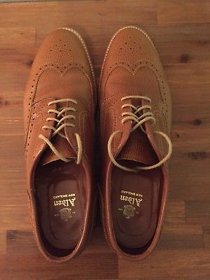 Alden D6504 Tan Country Calf Short Wing Tip Blucher