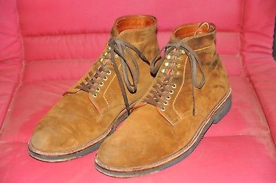 Alden 86046H Snuff Suede Plain Toe Boot