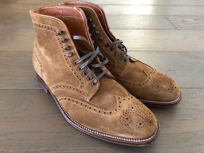 Alden 44735F Snuff Suede Wing Tip Boot