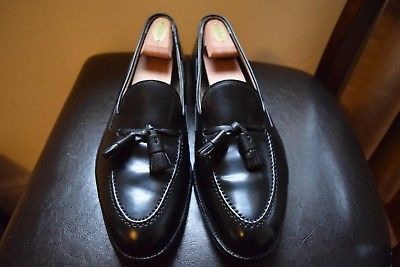 alden black tassel loafer