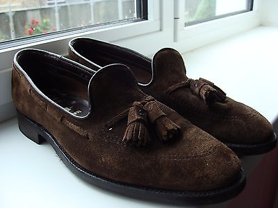 Alden 3404UF Dark Brown Suede Tassel Loafer