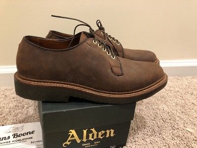 Alden 94700 Brown Chamois Plain Toe Blucher