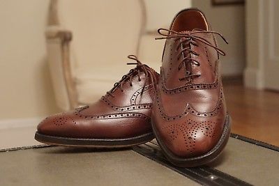 Alden 9704F Brown Scotch Grain Wing Tip Bal