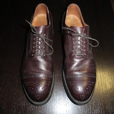 Alden 5407 Burgundy Calfskin Medallion Tip Blucher
