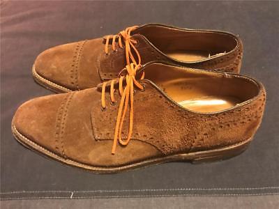 Alden 9596 Snuff Suede Perforated Straight Tip Blucher