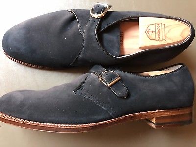 Alden 17031F Navy Calfskin Monk Strap