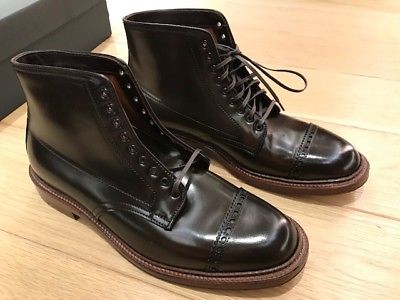 Alden D7825 Cigar Shell Cordovan Perforated Cap Toe Boot