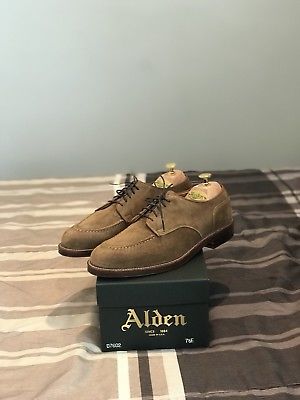 Alden D7602 Snuff Suede Mocc Toe Blucher