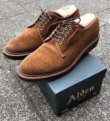 Alden 99087 Snuff Suede Plain Toe Blucher