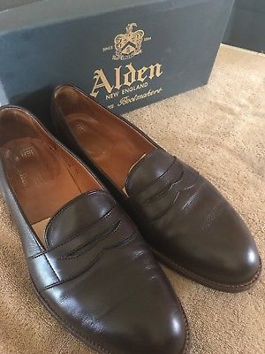 Alden 02364F Dark Brown Calfskin Full Strap Loafer