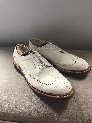 Alden 97881 White Suede Long Wing Blucher