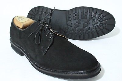 Alden 94312S Black Suede Plain Toe Blucher