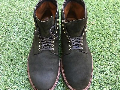 Alden D4821HC Hunting Green Reverse Chamois Plain Toe Boot