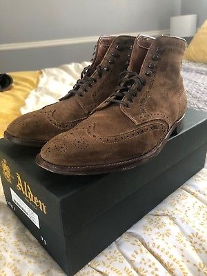 Alden 44735F Snuff Suede Wing Tip Boot