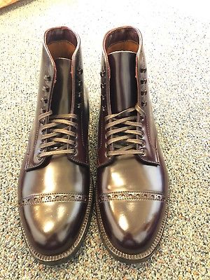 Alden 3960HY Color 8 Shell Cordovan Perforated Cap Toe Boot