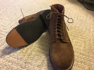 Alden 86046 Snuff Suede Plain Toe Boot