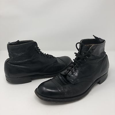 Alden 86 Black Kidskin Perforated Cap Toe Boot