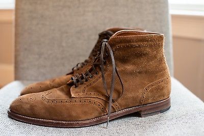 Alden 44735F Snuff Suede Wing Tip Boot