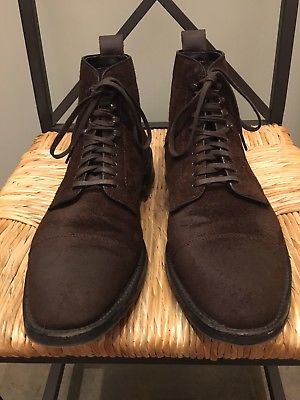 Alden D6826HC Tobacco Reverse Chamois Cap Toe Boot