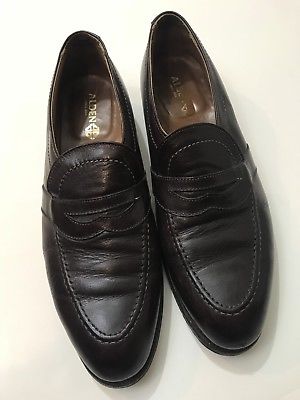Alden 573 Burgundy Kidskin LHS / Penny Loafer