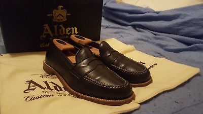 Alden D6209F Black Lady Calf LHS / Penny Loafer